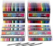 Creativ Company Colortime dubbelstift, lijndikte: 2,3+3,6 mm, standaardkleuren, extra kleuren, 24x20stuks