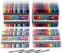 Creativ Company Colortime dubbelstift, lijndikte: 2,3+3,6 mm, standaardkleuren, extra kleuren, 24x20stuks