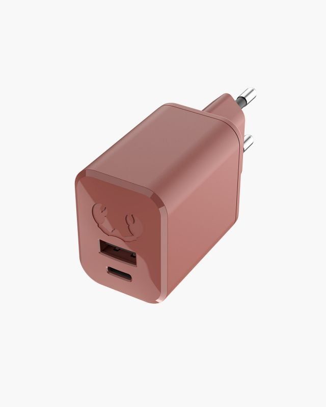 Fresh 'n Rebel Mini Charger USB-C + A 45W - Safari Red