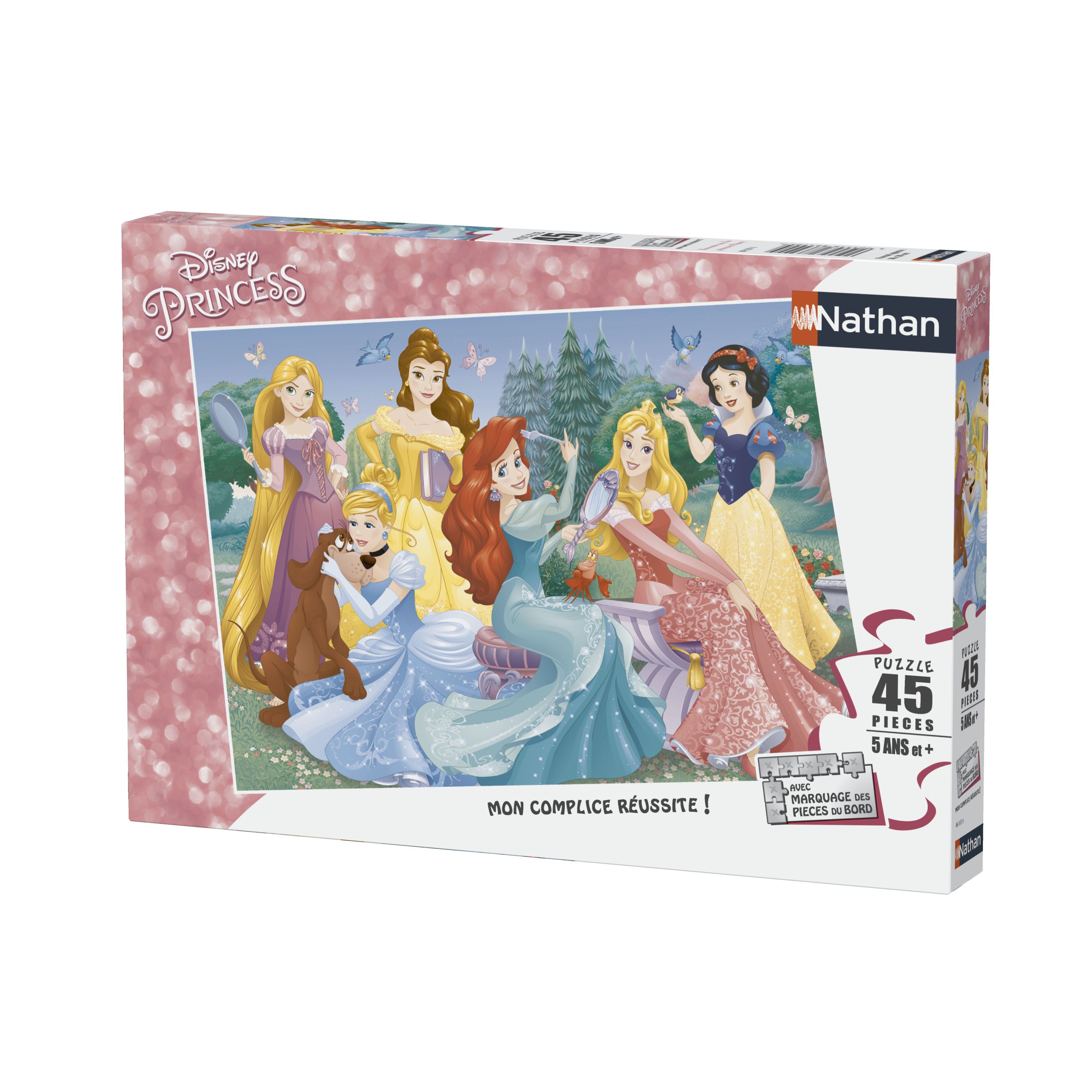 Nathan Disney Princess Puzzle Rencontre avec Les Princesse 45 pièces, 86537