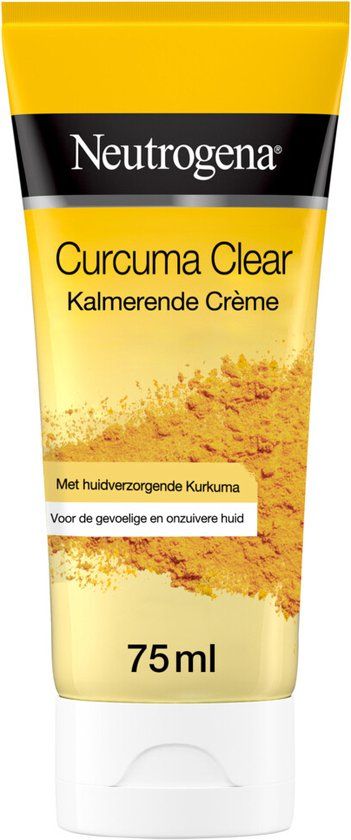 Neutrogena Curcuma Clear Moisturizing Cream - 75 ml - Parfumvrij - Droge huid