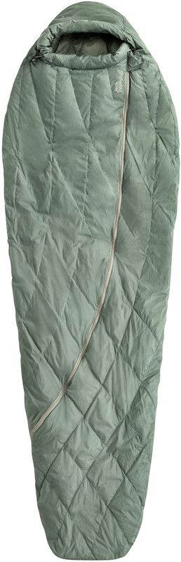Jack Wolfskin Athmos Down +5 180cm Sleeping Bag - Green - Left Zipper - 2023