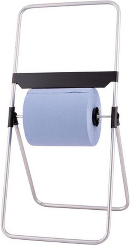 MediQo-line Industrie poetsrolhouder vrijstaand - rvs