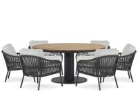 Coco Coco Puerto/Salerno 160 cm low dining tuinset 7-delig - laag