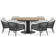 Coco Coco Puerto/Salerno 160 cm low dining tuinset 7-delig - laag