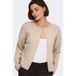 JDY JDYEMMALI L/S ONEBUTTON PEARL CARDI KNT Dames Vest - Maat L