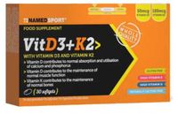 Named Sport Vitamine D3+K2 Capsules 30 Eenheden Zilver