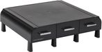 Mind Wan GmbH Ergonomische Monitorstandaard en Bureau Organizer voor PC en Laptop - Zwart