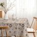 MARTINA HOME Tafelkleed van hars, koffiebruin, 180 x 140 cm