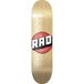 RAD Unisex - Solid Logo Skateboard voor volwassenen, Natural Maple, 20 cm
