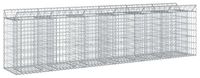 vidaXL Gabionen verhoogde border, 2 stuks, 300 x 50 x 80 cm, verzinkt staal