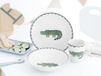 CreaTable, 25052, serie Safari, 3-delige serviesset voor 1 persoon, kinderservies van aardewerk, vaatwasser- en magnetronbestendig, kwaliteitsproductie