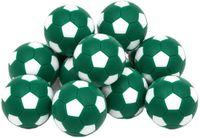Bellatio Decorations Tafelvoetbal balletjes - 5x stuks - groen - D32 mm