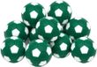 Bellatio Decorations Tafelvoetbal balletjes - 5x stuks - groen - D32 mm