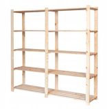 Stolmak Étagère de rangement en bois 5 étagères 170x170x38cm