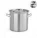 Yato Casserole en Inox avec Couvercle 32x32 cm, 25L