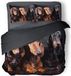 Eleganzzz Dekbedovertrek Teckels - zwart - 200x200/220cm - Micropercal - Tweepersoons