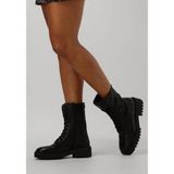 BLASZ P7337 Veterboots Dames Zwart Leer Maat 42