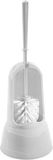 Hega hogar Witte toiletborstel/WC-borstel met houder 15 x 37,5 cm