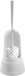 Hega hogar Witte toiletborstel/WC-borstel met houder 15 x 37,5 cm
