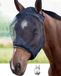 Harrison Howard CareMaster Dikke Fleece Padding Doorschijnend Fijn Mesh Paardenvliegenmasker Standaard Zwart Groot Full Size