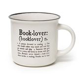 Legami - Cup Puccino Cup van New Bone China, motief Book Lover, Take a Break Collection, inhoud 350 ml, vaatwasmachinebestendig, magnetronbestendig (CUP0045)