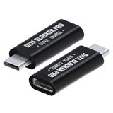 MMOBIEL USB-C Data Blocker [2-Pack] – Bescherming tegen Hackers, Virussen en Juice Jacking – USB-C Gegevensblokkering - Alleen voor Snel Opladen USB-C Adapter, Veilig Opladen – Zwart