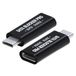 MMOBIEL USB-C Data Blocker [2-Pack] – Bescherming tegen Hackers, Virussen en Juice Jacking – USB-C Gegevensblokkering - Alleen voor Snel Opladen USB-C Adapter, Veilig Opladen – Zwart