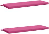 vidaXL 2-delige Bankkussens SOEST 2 st 100% Polyester Roze