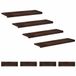 vidaXL - Traplopers - 8 stuks - 90 x 25 x 2 cm - Donkerbruin - Massief Beukenhout
