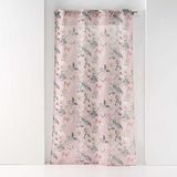 douceur d'intérieur Alissia gordijn met ogen, 140 x 240 cm, gezandstraald, bedrukt, roze