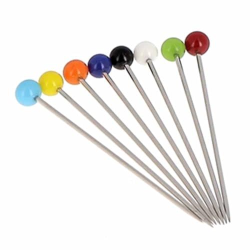 Bohin Bohin Gekleurd Assortiment (30 x 0.60mm) Glazen Hoofd Spelden - 80 Stukken