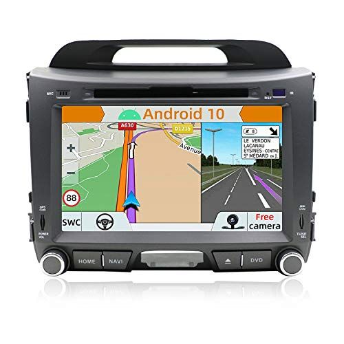 YUNTX Android 10 autoradio voor KIA SPORTAGE (2010-2015) radio met GPS navigatie ondersteunt Bluetooth | DAB+ | USB | Carplay | WiFi | 4G | MicroSD | 2 Din | 8 inch | MirrorLink | RDS