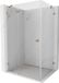 Mexen Lunar cabine de douche battante gauche 90 x 80 cm, transparent, cuivre brossé