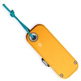 The James Brand The Palmer, Canary Aluminum, Turquoise Lanyard KN121183-00 utility knife