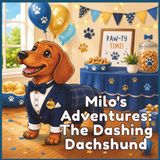 Milo's Adventures The Dashing Dachshund: A Cute Dog Coloring Book for Kids Ages 4–8