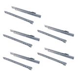 Emuca Ladelopers 300mm met gedeeltelijke verlenging in zilvergrijze kleur, set van 5 schuifregelaars voor lade