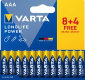 Varta Batterij Longlife Power AAA | Blister van 8 + 4