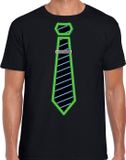 Bellatio Decorations T-shirt voor heren - Zwart - Maat L