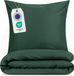 Blumtal Housse de couette Microfibre Nova - Lits Jumeaux XL 260 x 240 cm - Vert foncé