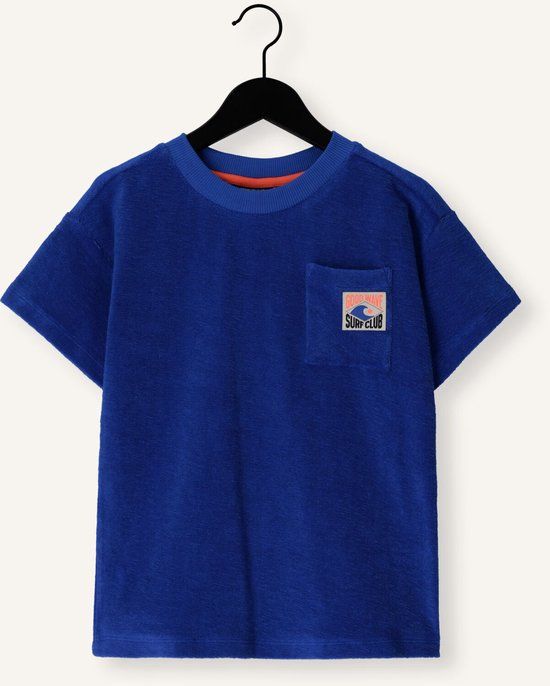 TUMBLE 'N DRY Morea Polo shirt Blauw Katoen Korte mouw Ronde hals Borstzak Effen Regular Fit Maat 104