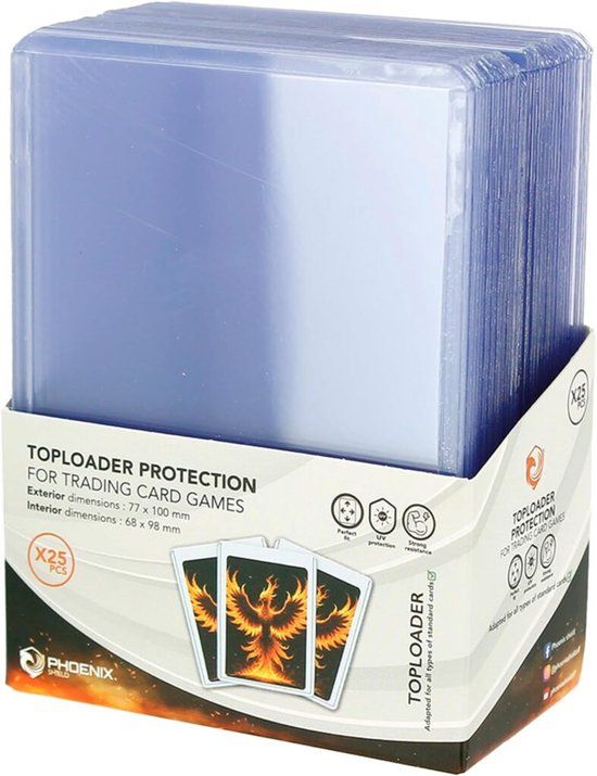 Phoenix Shield Toploaders 35pt 3x4 inch Standaard 25 stuks