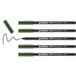 edding 1300 viltstift medium - olijfgroen - 5 stiften