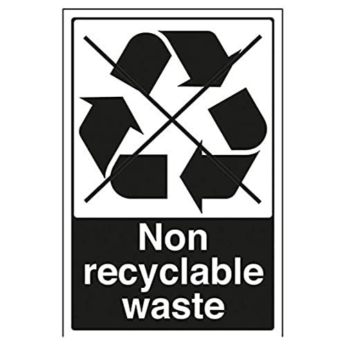 VSafety Non Recyclebaar Recyclingbord - 200mm x 300mm - 1mm Rigid Plastic