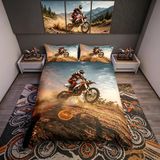 Merkloos Solidchoice - Motocross Duvet Cover Set voor Kinderen en Volwassenen