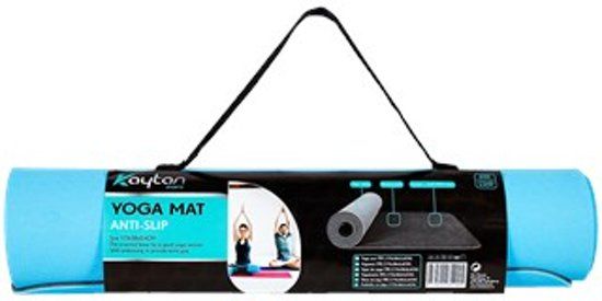 Kaytan Sport Fitnessmat - 174 cm x 59 cm x 0.7 cm - Roze - Yoga mat - Inclusief draagriem - Workout en Yoga - ANTI Slip mat - Trainingsmat - 100% Huidvriendelijk & Duurzaam