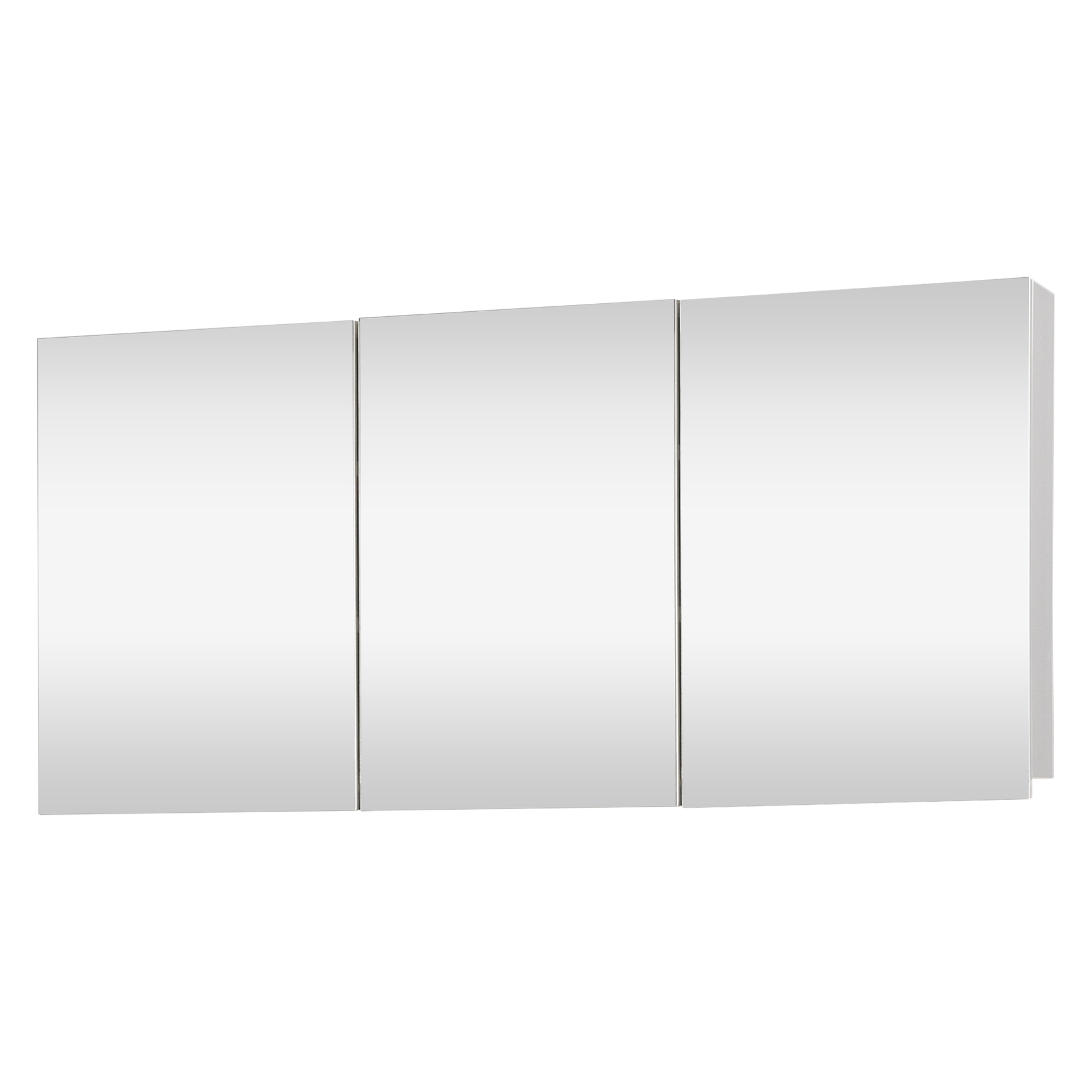 Differnz Brida spiegelkast 50x100x15cm 3 deuren wit 36.008.02