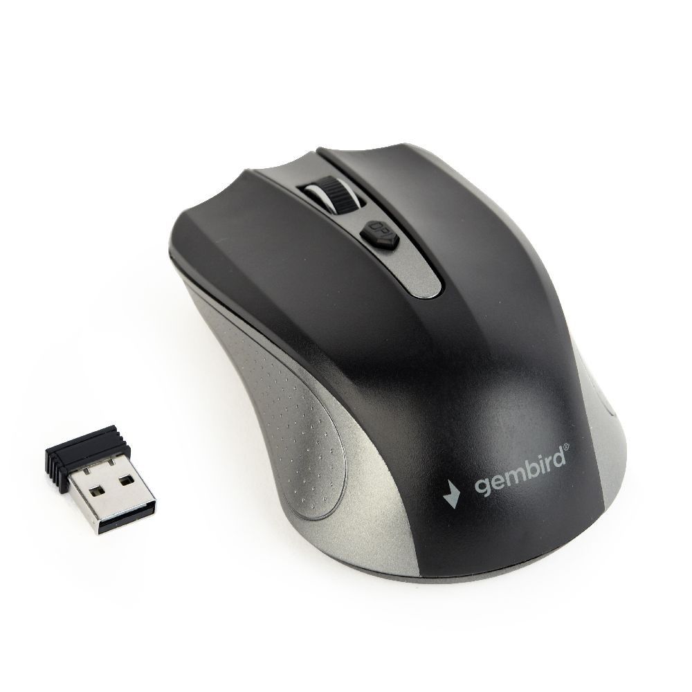 Gembird MUSW-4B-04-GB - Draadloze Muis - 1600 DPI - Zwart/Grijs