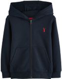 Next Jongens Hoodie met doorlopende rits Blauw