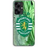 Maniacase Hoesje voor Xiaomi Redmi 13C 5G SCP Sporting Portugal groene achtergrond